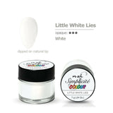 Little White Lies Simplicite PolyDip/Acrylic Colour Powder by NSI