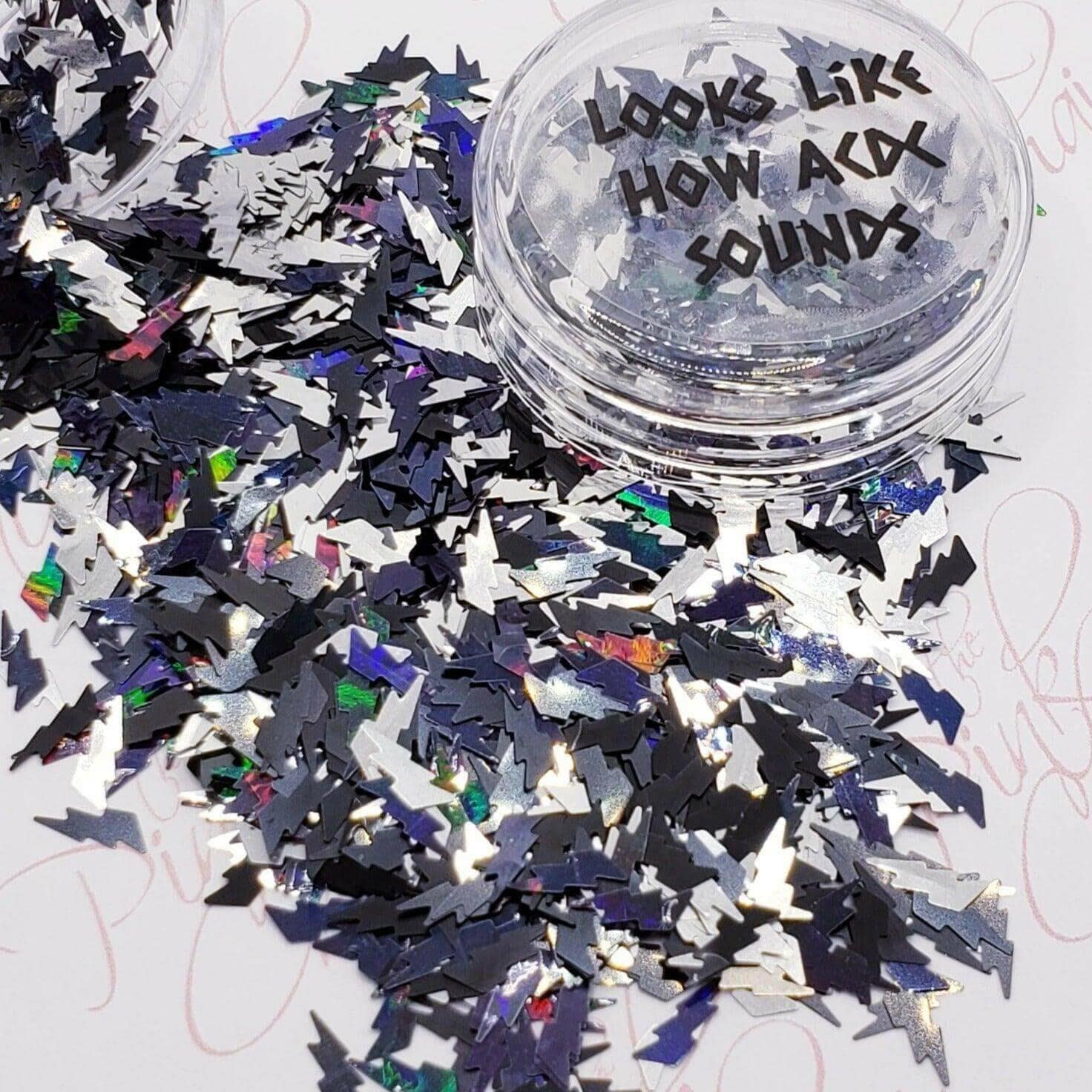 Looks Like How AC/DC Sounds, Glitter (284) - thePINKchair.ca - Glitter - thePINKchair nail studio