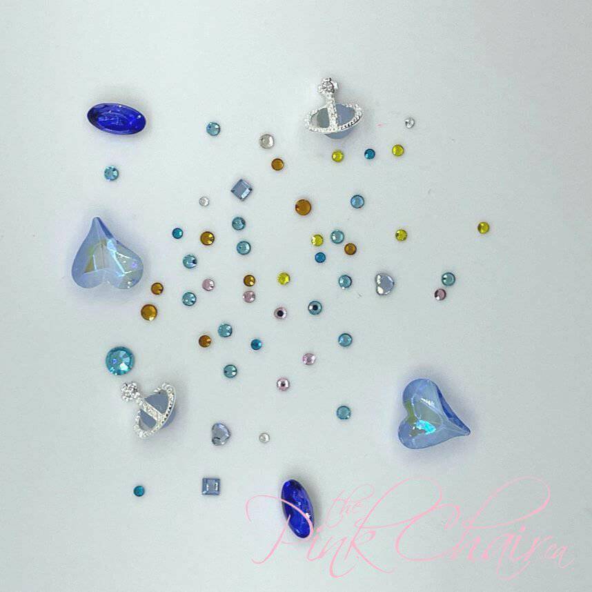 Low Rise, Crystal Mix - thePINKchair.ca - Nail Art - thePINKchair nail studio