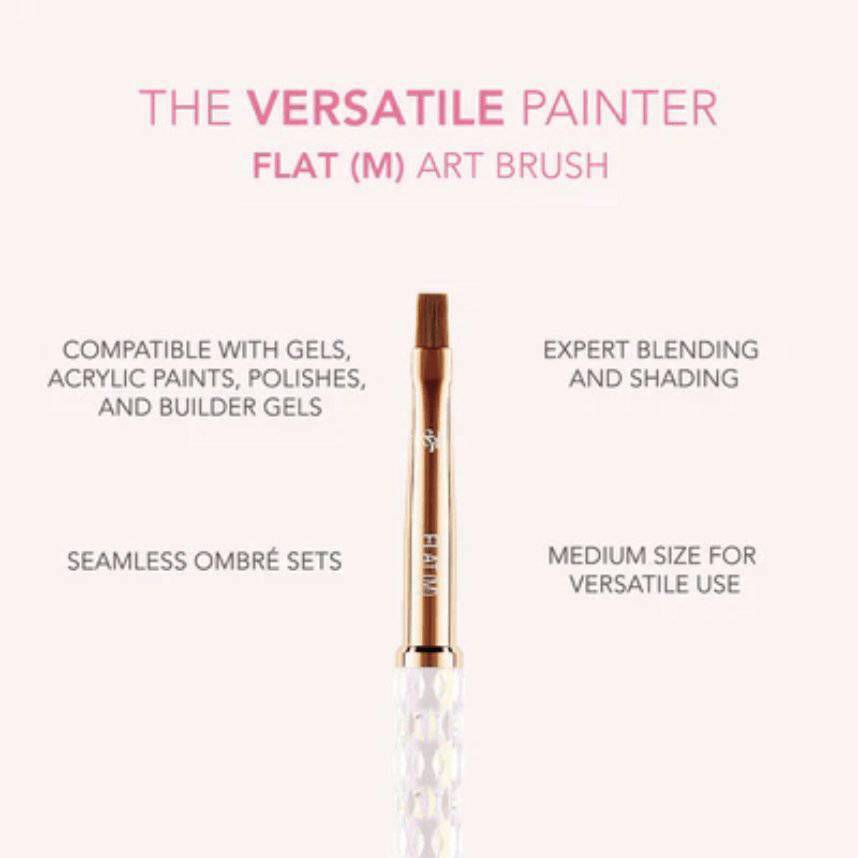 M Flat Nail Art Brush by Kiara Sky - thePINKchair.ca - Brushes - Kiara Sky