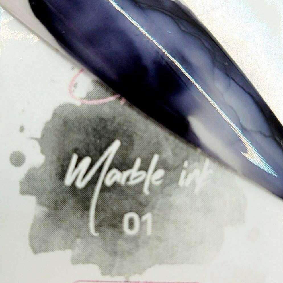 Marble Ink 1 by thePINKchair - thePINKchair.ca - Nail Art - thePINKchair nail studio