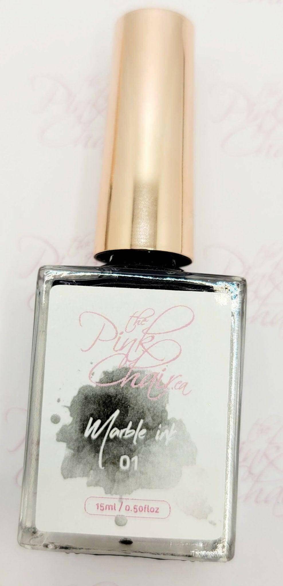Marble Ink 1 by thePINKchair - thePINKchair.ca - Nail Art - thePINKchair nail studio