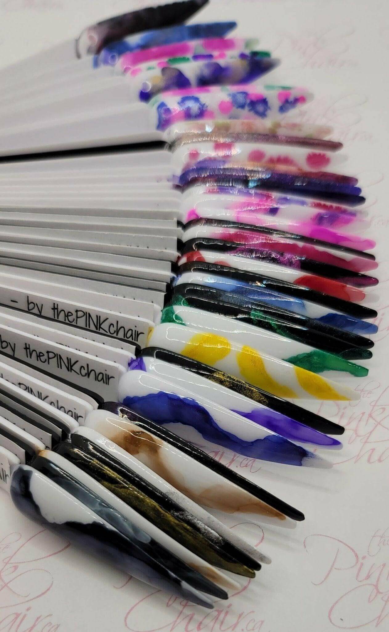 Marble Ink Collection by thePINKchair - thePINKchair.ca - Nail Art - thePINKchair nail studio