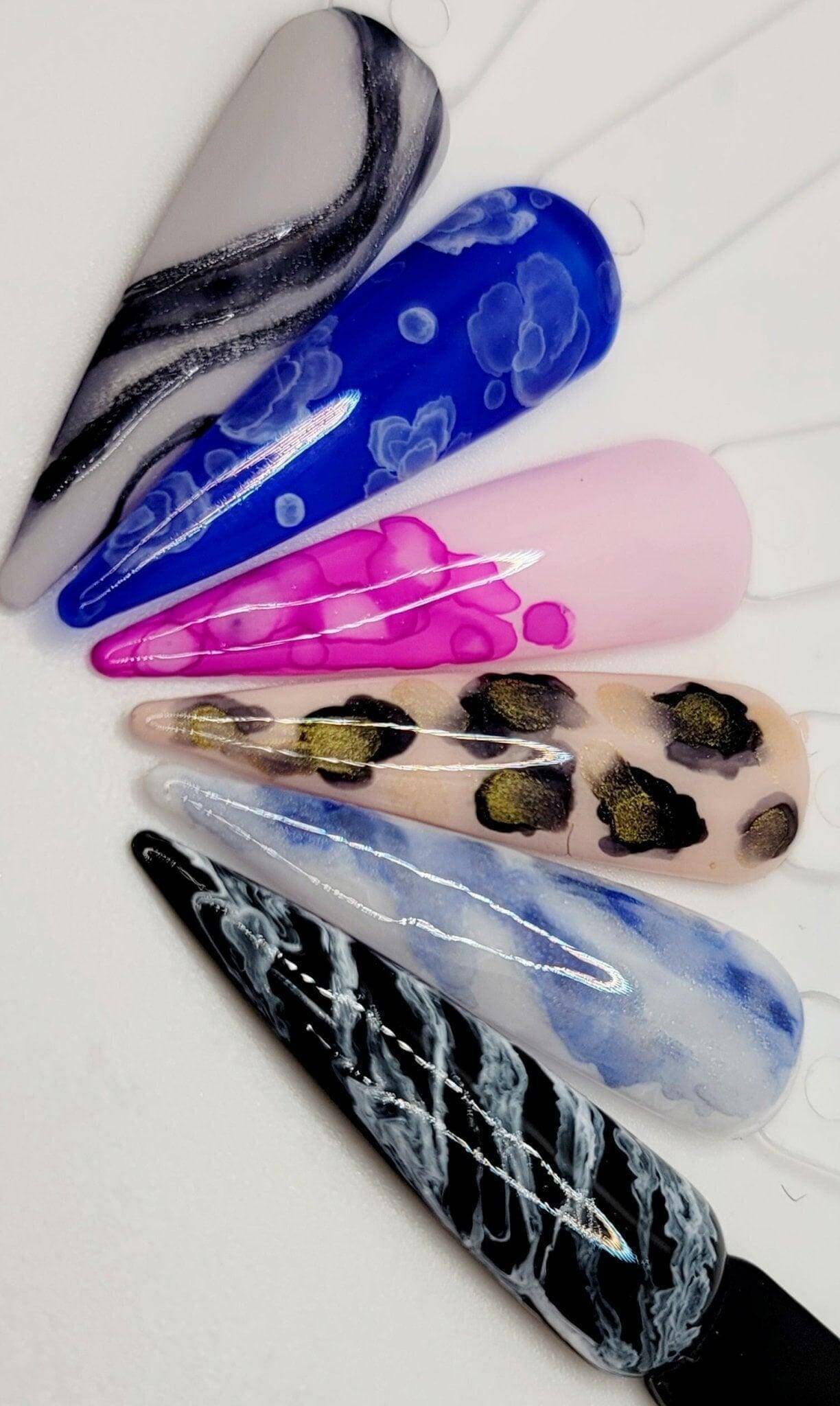 Marble Ink Collection by thePINKchair - thePINKchair.ca - Nail Art - thePINKchair nail studio