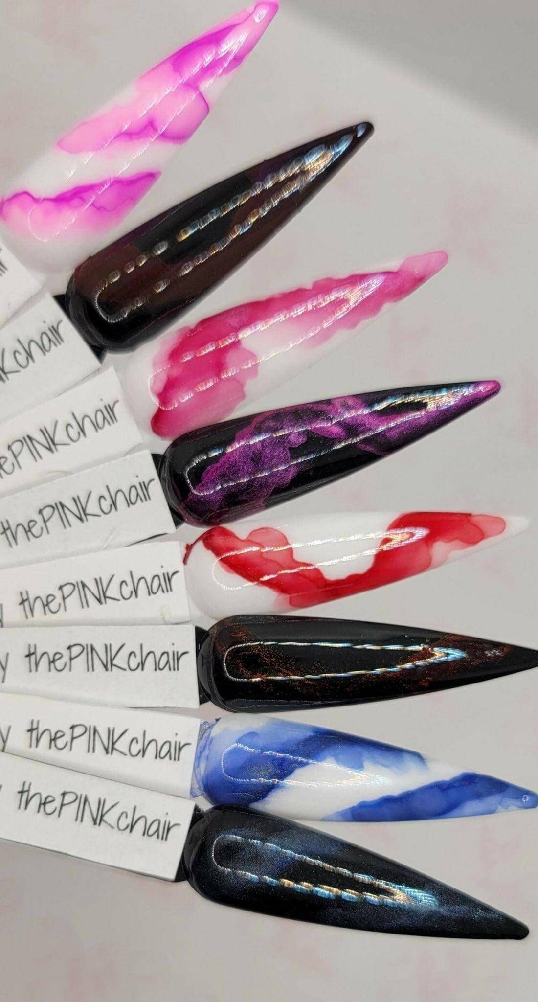 Marble Ink Collection by thePINKchair - thePINKchair.ca - Nail Art - thePINKchair nail studio