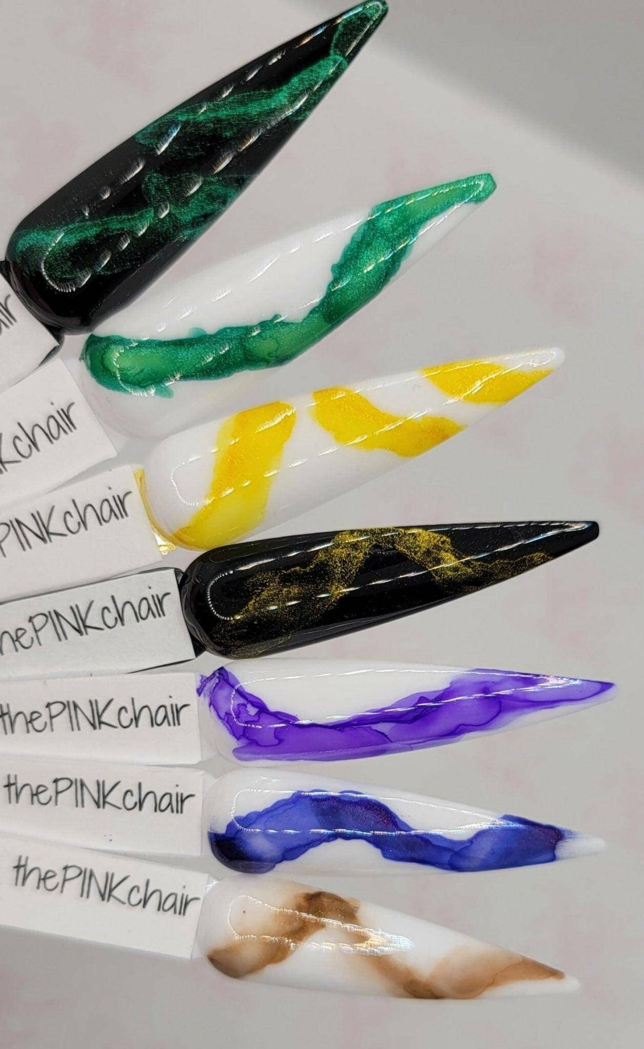 Marble Ink Collection by thePINKchair - thePINKchair.ca - Nail Art - thePINKchair nail studio