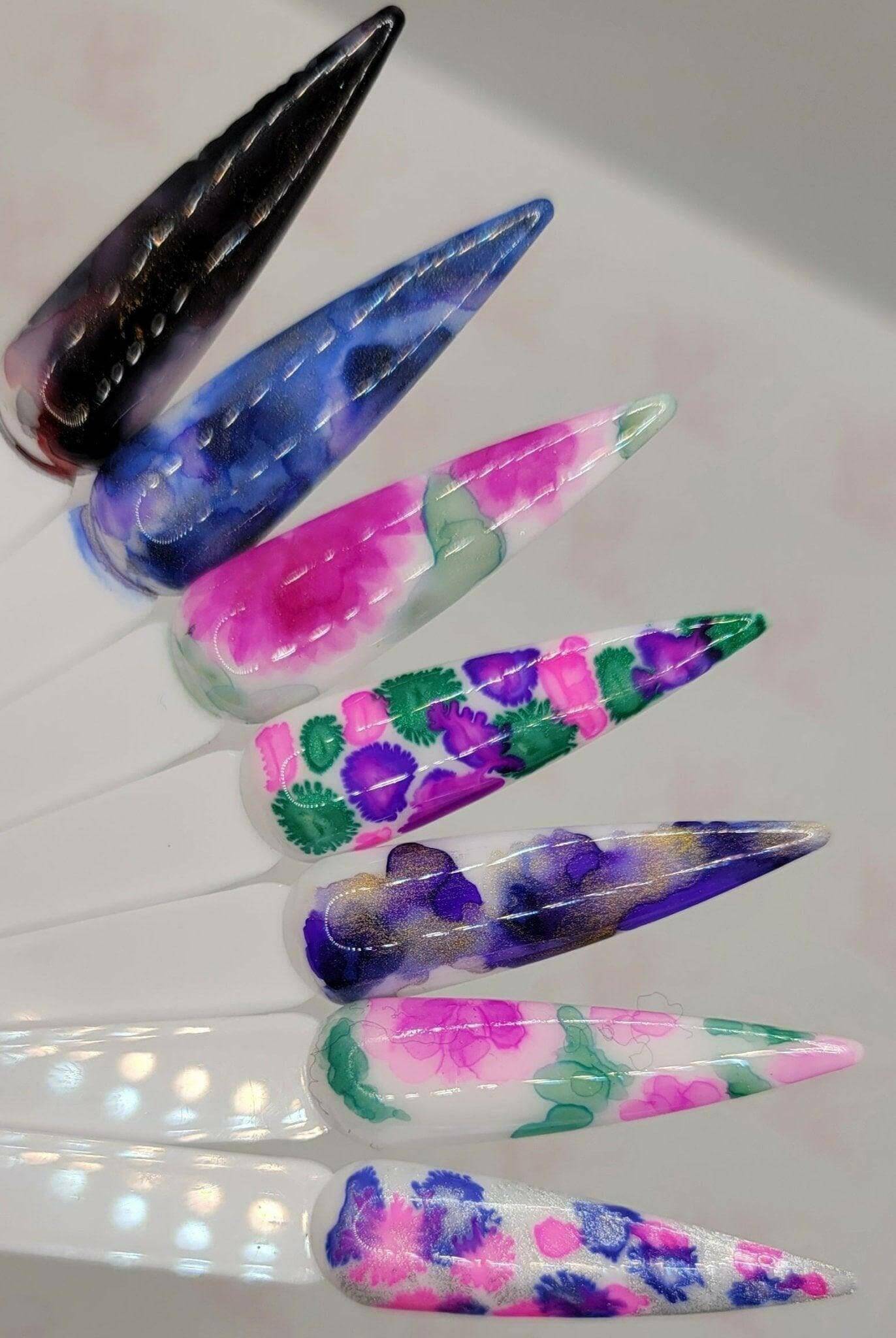 Marble Ink Collection by thePINKchair - thePINKchair.ca - Nail Art - thePINKchair nail studio