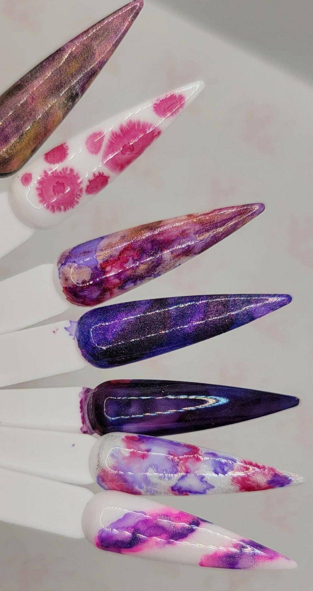 Marble Ink Collection by thePINKchair - thePINKchair.ca - Nail Art - thePINKchair nail studio