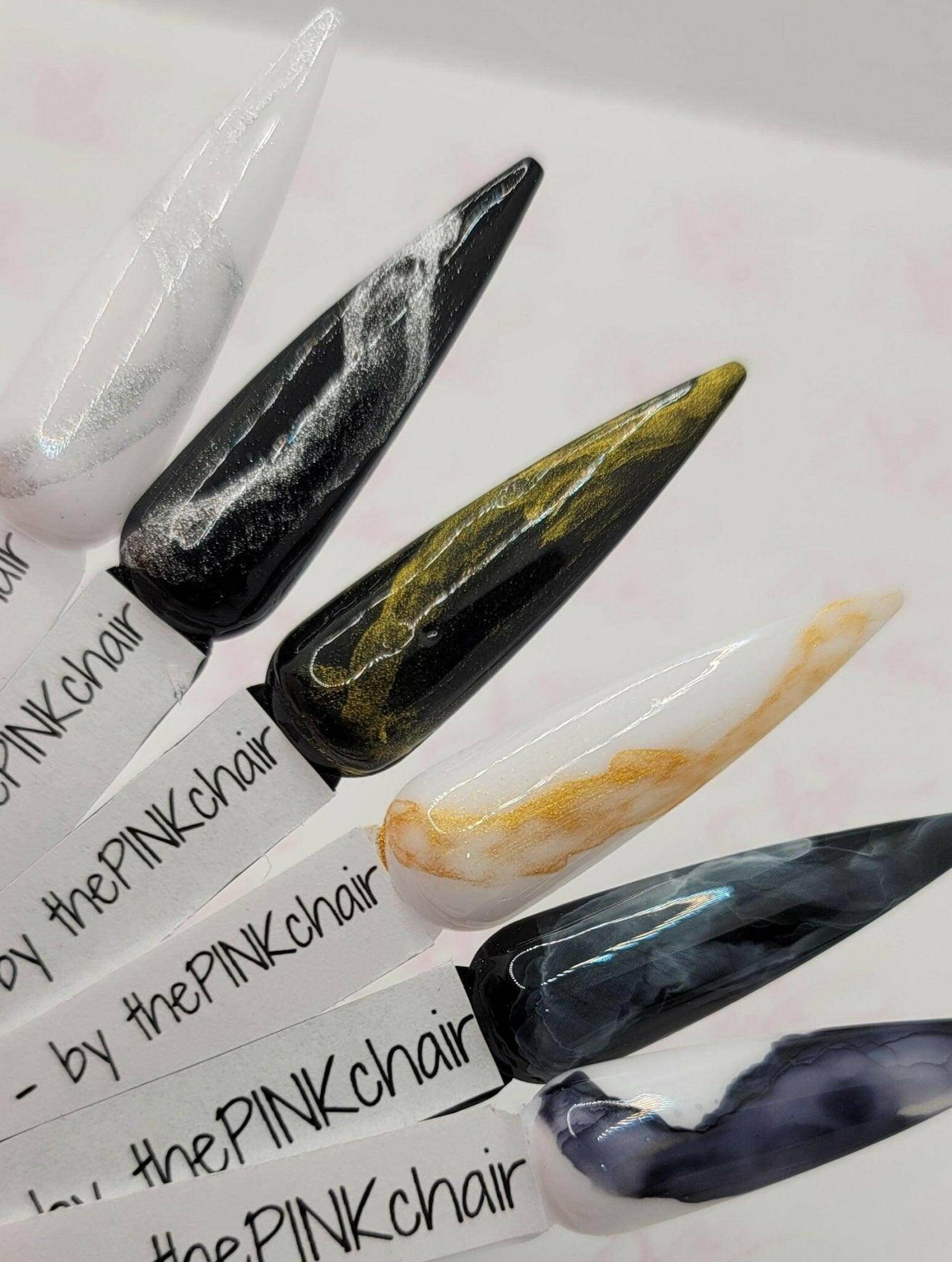 Marble Ink Collection by thePINKchair - thePINKchair.ca - Nail Art - thePINKchair nail studio