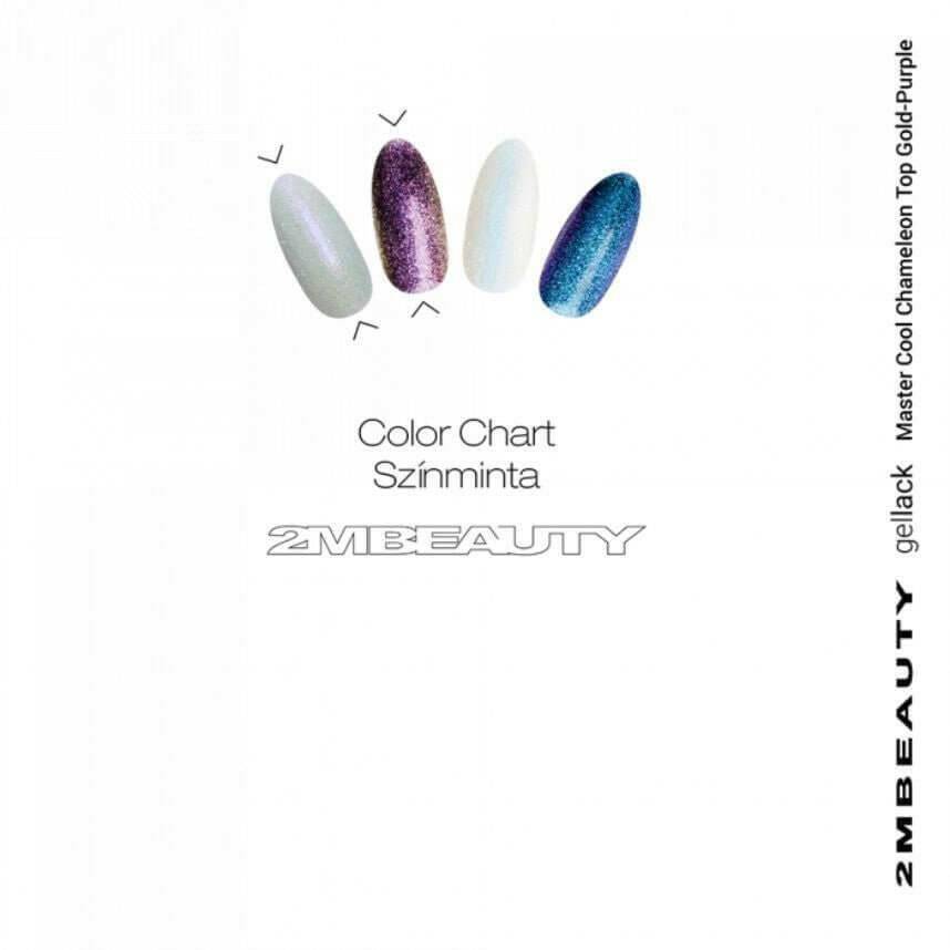 Master Cool Chameleon Gold/Purple Top Gel - thePINKchair.ca - Top Gel - 2Mbeauty