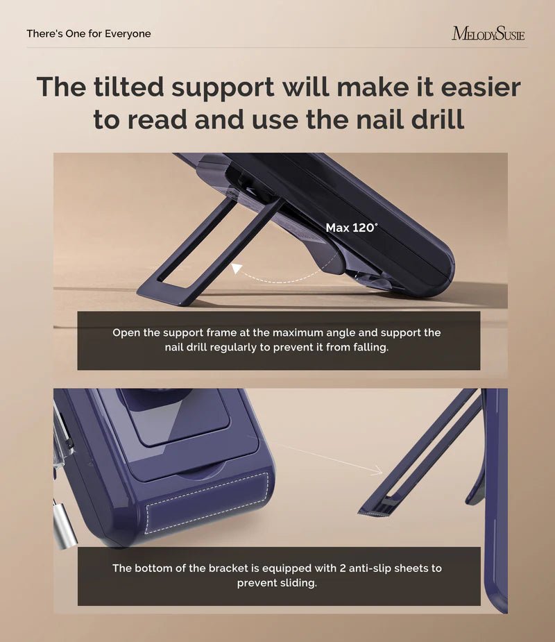 MB420G Rechargeable 40000RPM Nail Drill - thePINKchair.ca - efile - Melody Susie