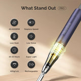 MB420G Rechargeable 40000RPM Nail Drill - thePINKchair.ca - efile - Melody Susie