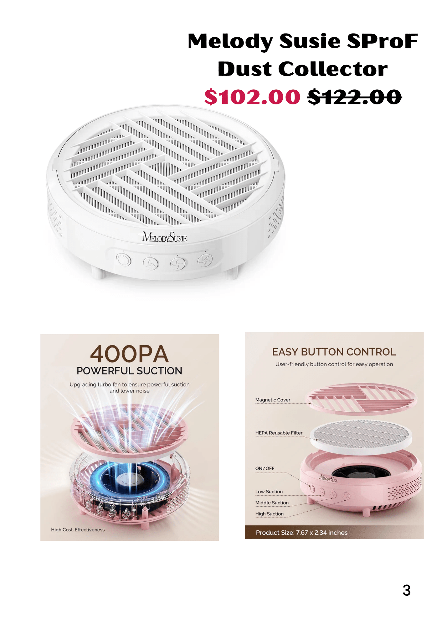 MB420G Rechargeable 40000RPM Nail Drill - thePINKchair.ca - efile - Melody Susie