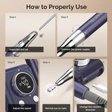 MB420G Rechargeable 40000RPM Nail Drill - thePINKchair.ca - efile - Melody Susie