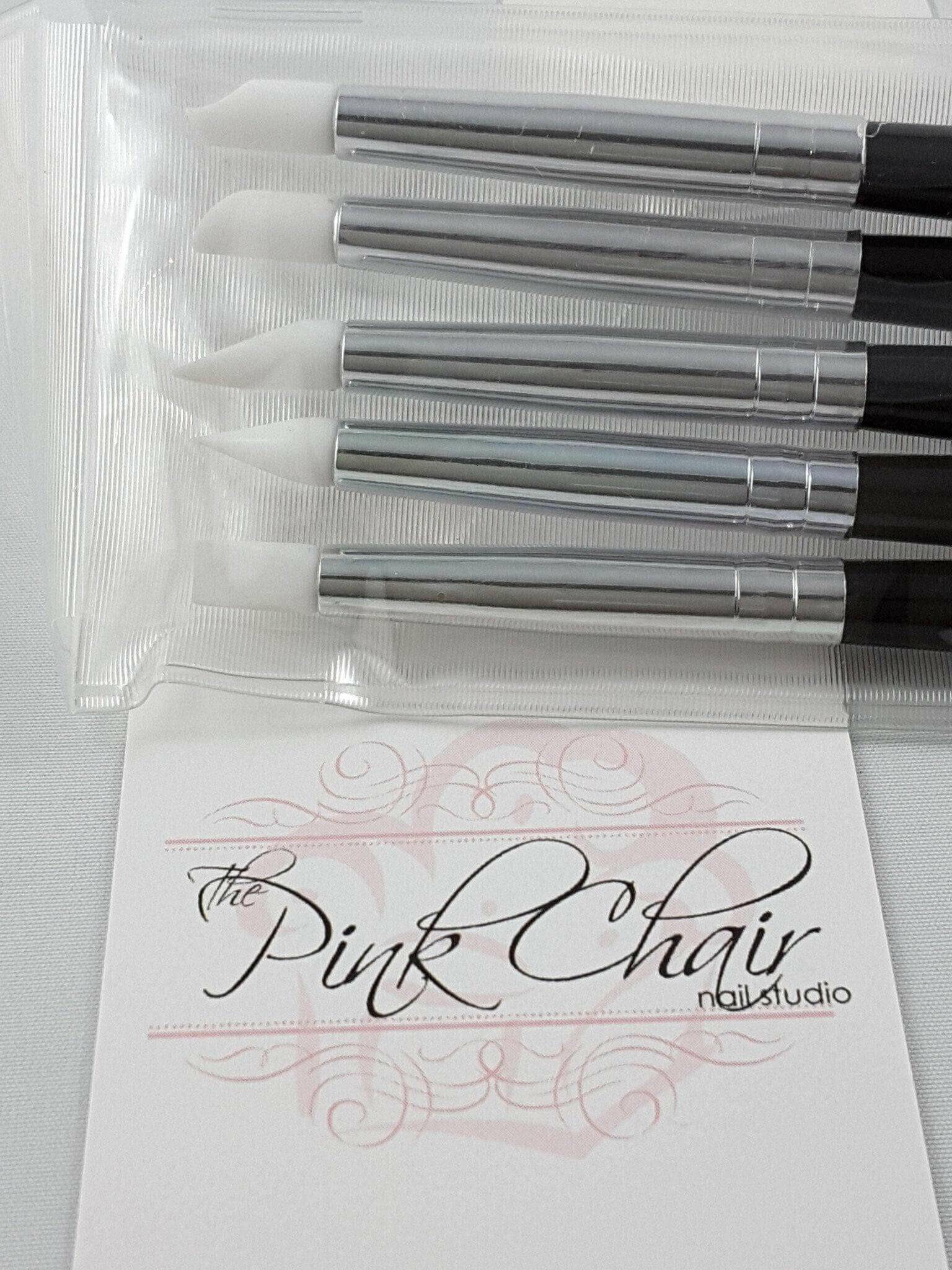 Medium Silicone Tools - WHITE TIP - thePINKchair.ca - Tools - thePINKchair nail studio