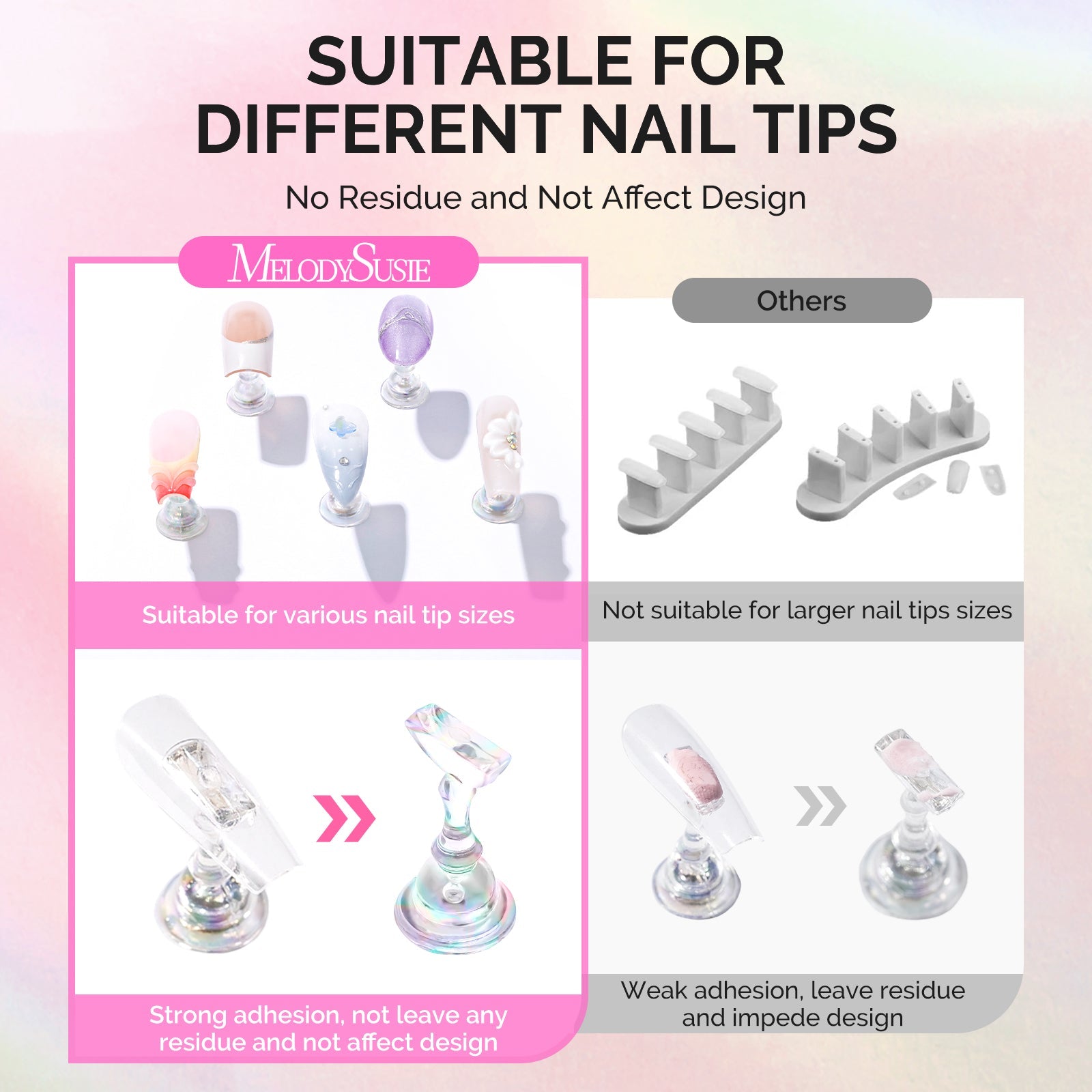 MelodySusie Magnetic Press-On Nail Stand Set – 2 Bases - thePINKchair.ca - Nail Art Tools - MelodySusie