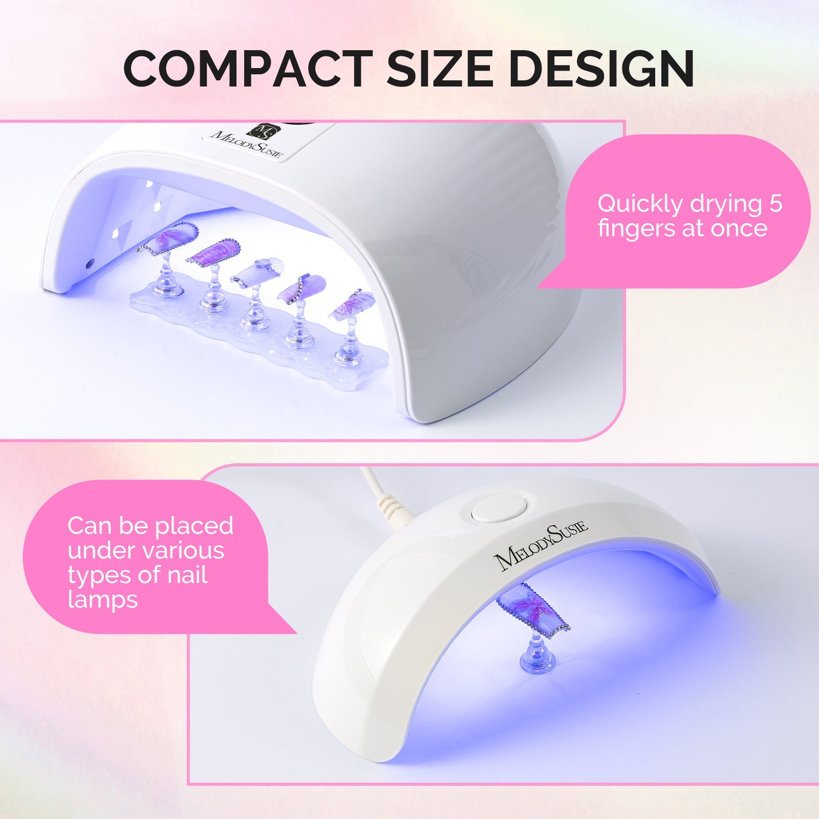 MelodySusie Magnetic Press-On Nail Stand Set – 2 Bases - thePINKchair.ca - Nail Art Tools - MelodySusie