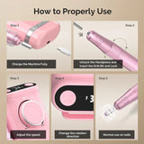MelodySusie SM320G Rechargeable Clip-On Nail Drill | 35,000 RPM - thePINKchair.ca - Electric Nail Drill - MelodySusie