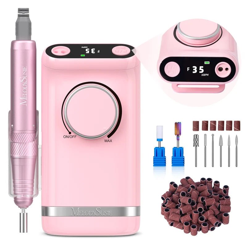 MelodySusie SM320G Rechargeable Clip-On Nail Drill | 35,000 RPM - thePINKchair.ca - Electric Nail Drill - MelodySusie