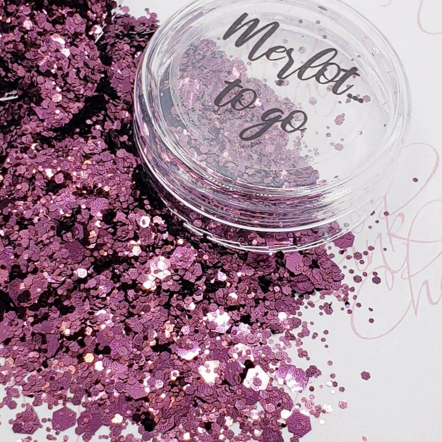 Merlot...To Go, Glitter (325) - thePINKchair.ca - Glitter - thePINKchair nail studio