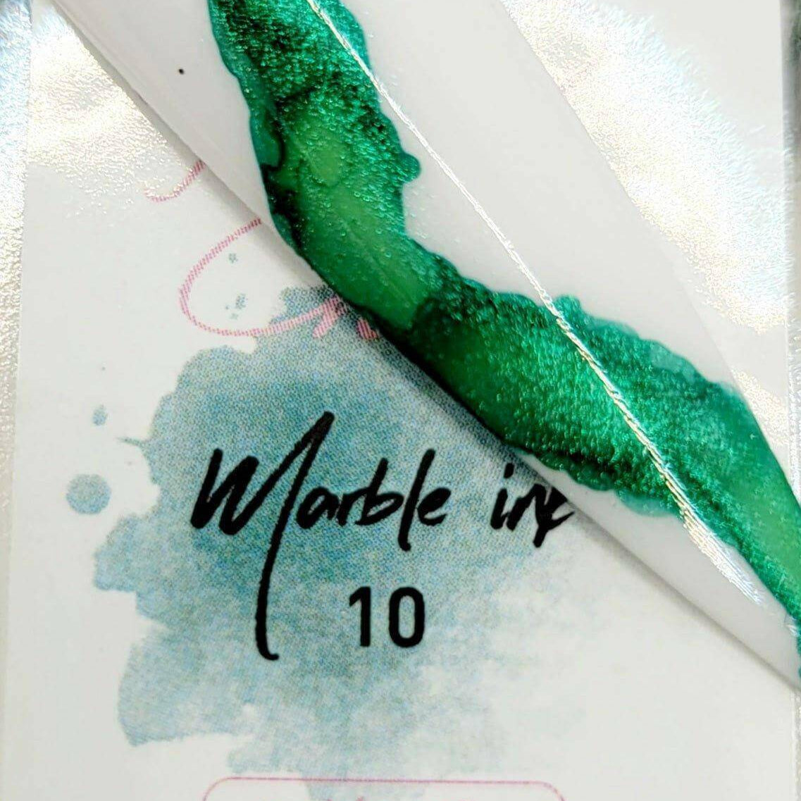 Metallic Marble Ink 10 by thePINKchair - thePINKchair.ca - Nail Art - thePINKchair nail studio