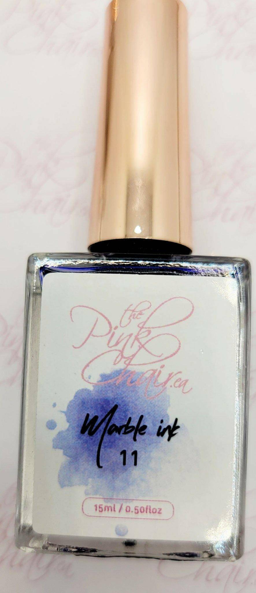Metallic Marble Ink 11 by thePINKchair - thePINKchair.ca - Nail Art - thePINKchair nail studio