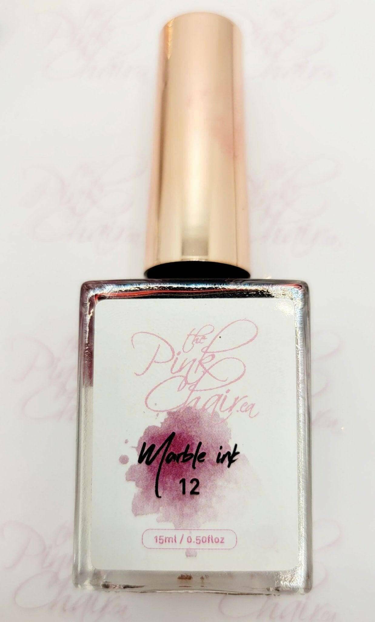 Metallic Marble Ink 12 by thePINKchair - thePINKchair.ca - Nail Art - thePINKchair nail studio