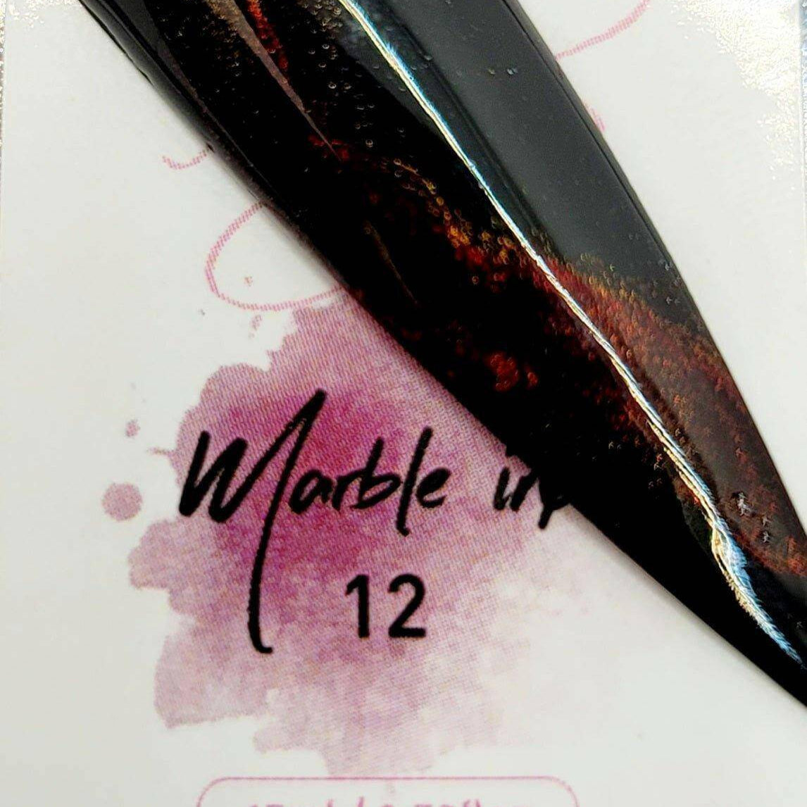 Metallic Marble Ink 12 by thePINKchair - thePINKchair.ca - Nail Art - thePINKchair nail studio