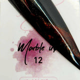 Metallic Marble Ink 12 by thePINKchair - thePINKchair.ca - Nail Art - thePINKchair nail studio