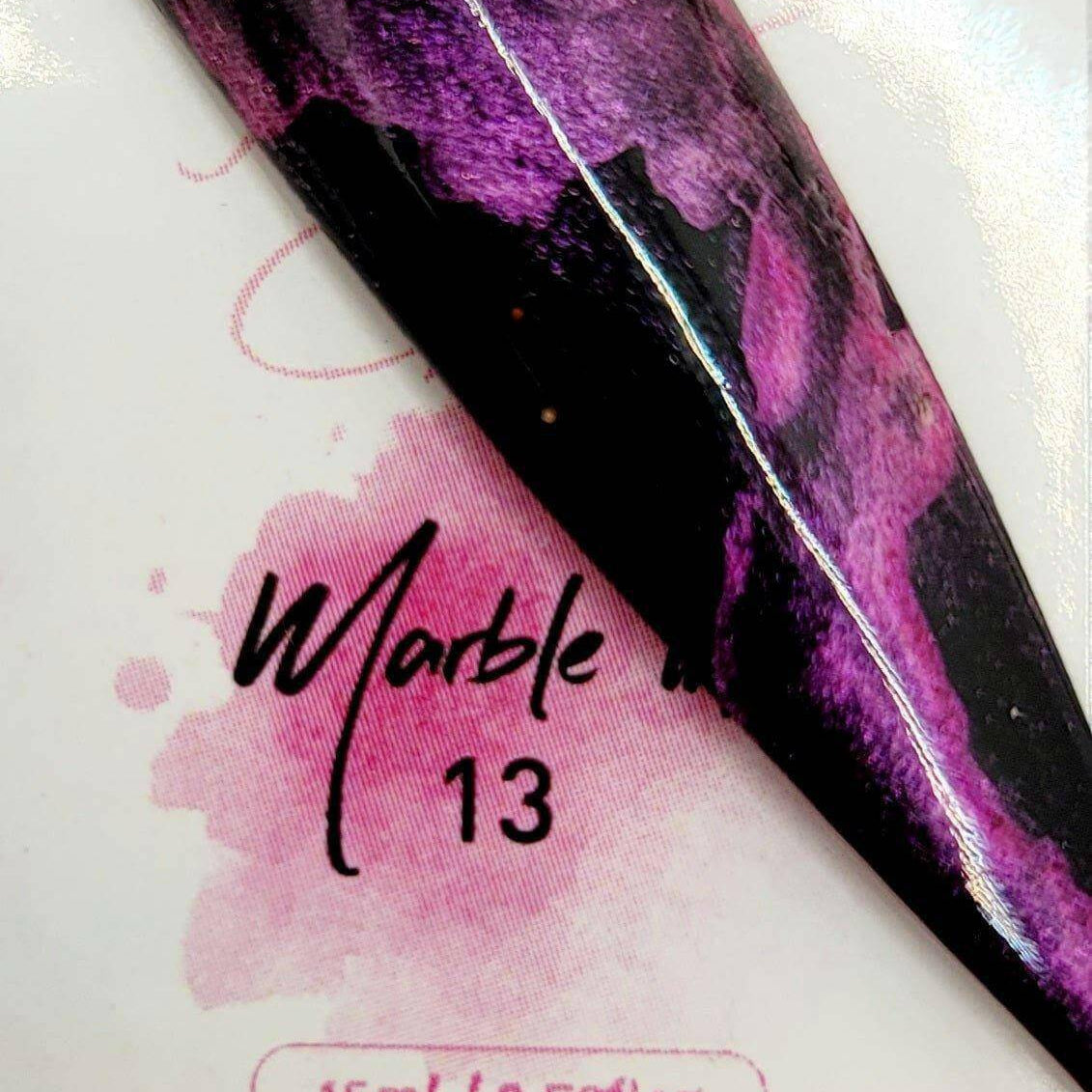 Metallic Marble Ink 13 by thePINKchair - thePINKchair.ca - Nail Art - thePINKchair nail studio