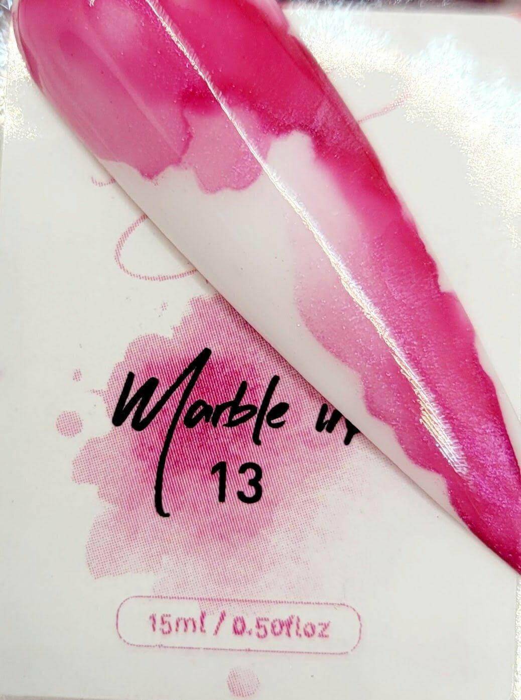 Metallic Marble Ink 13 by thePINKchair - thePINKchair.ca - Nail Art - thePINKchair nail studio