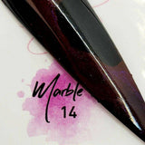 Metallic Marble Ink 14 by thePINKchair - thePINKchair.ca - Nail Art - thePINKchair nail studio