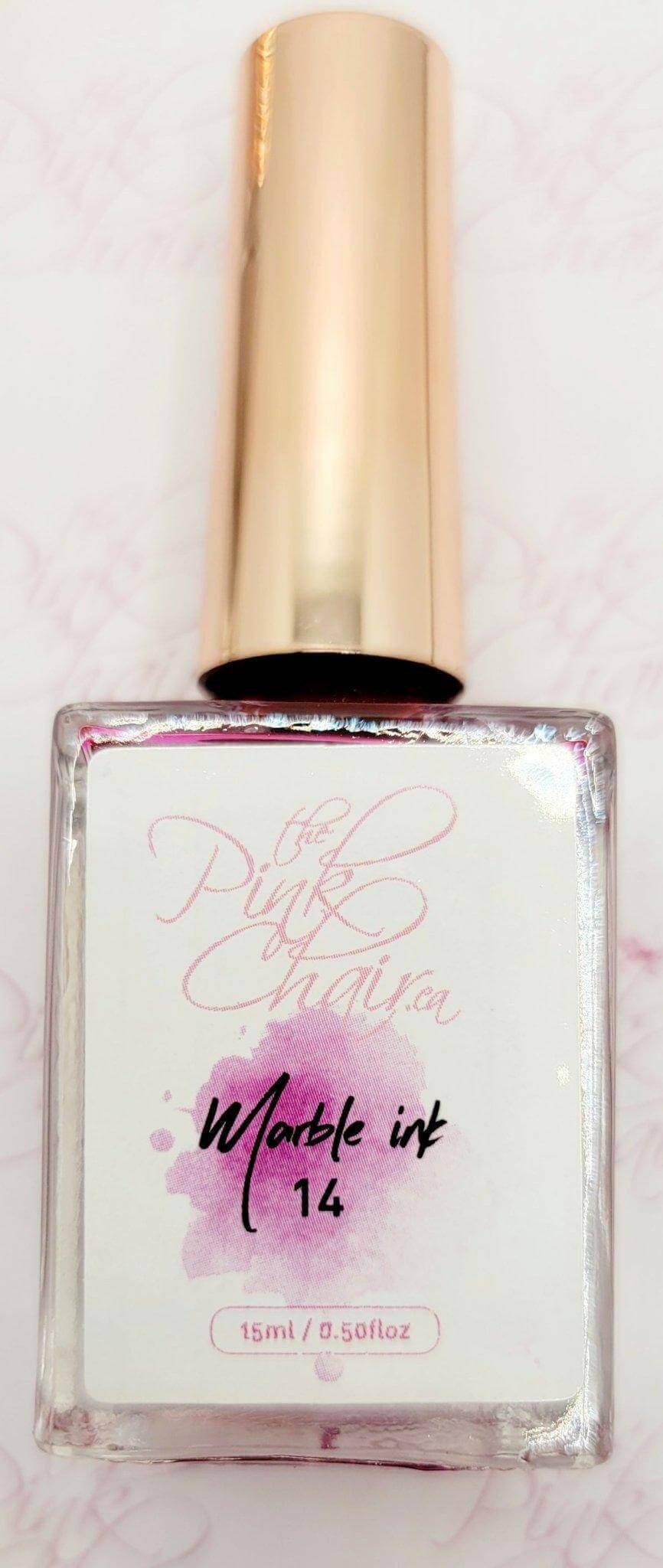 Metallic Marble Ink 14 by thePINKchair - thePINKchair.ca - Nail Art - thePINKchair nail studio