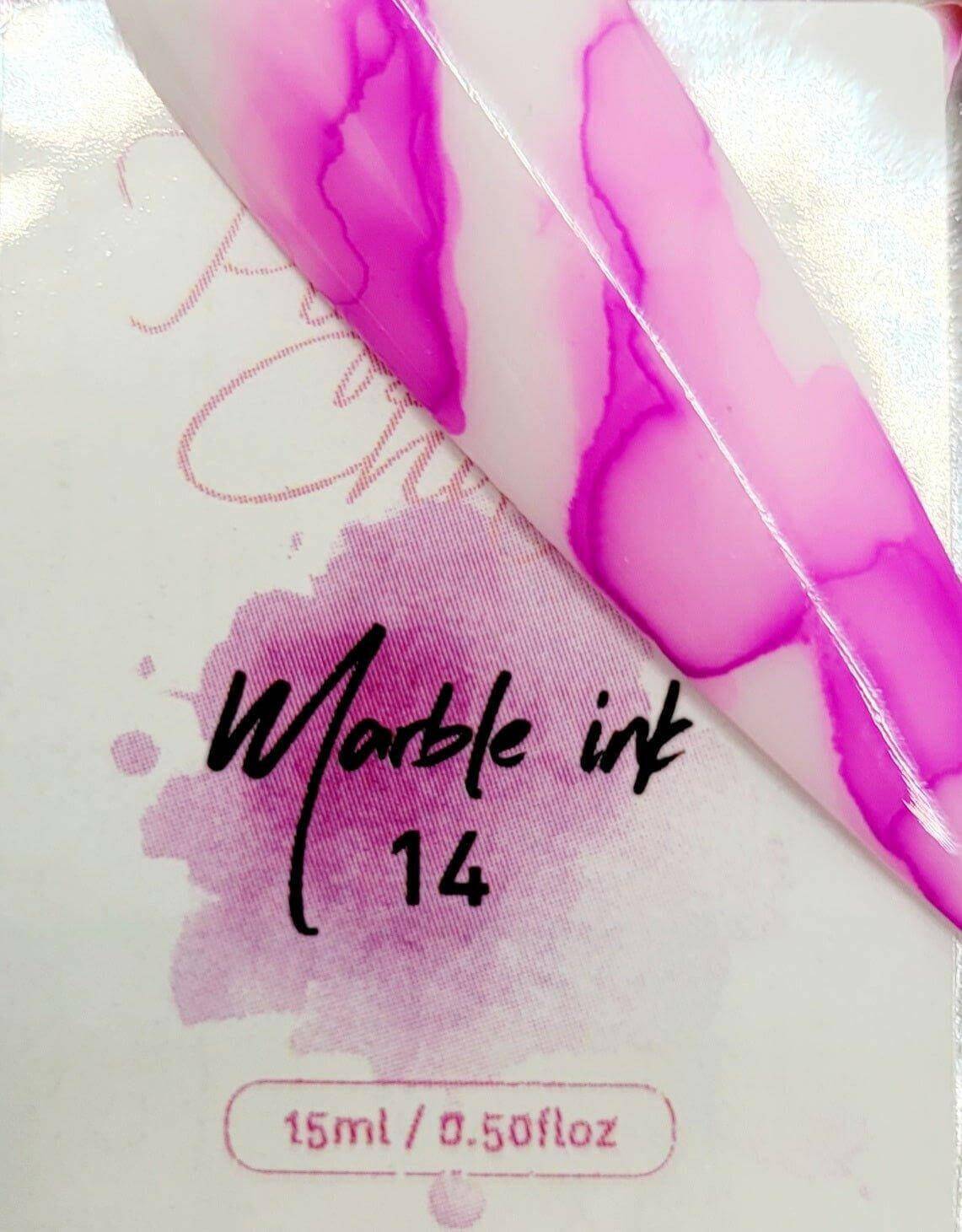 Metallic Marble Ink 14 by thePINKchair - thePINKchair.ca - Nail Art - thePINKchair nail studio
