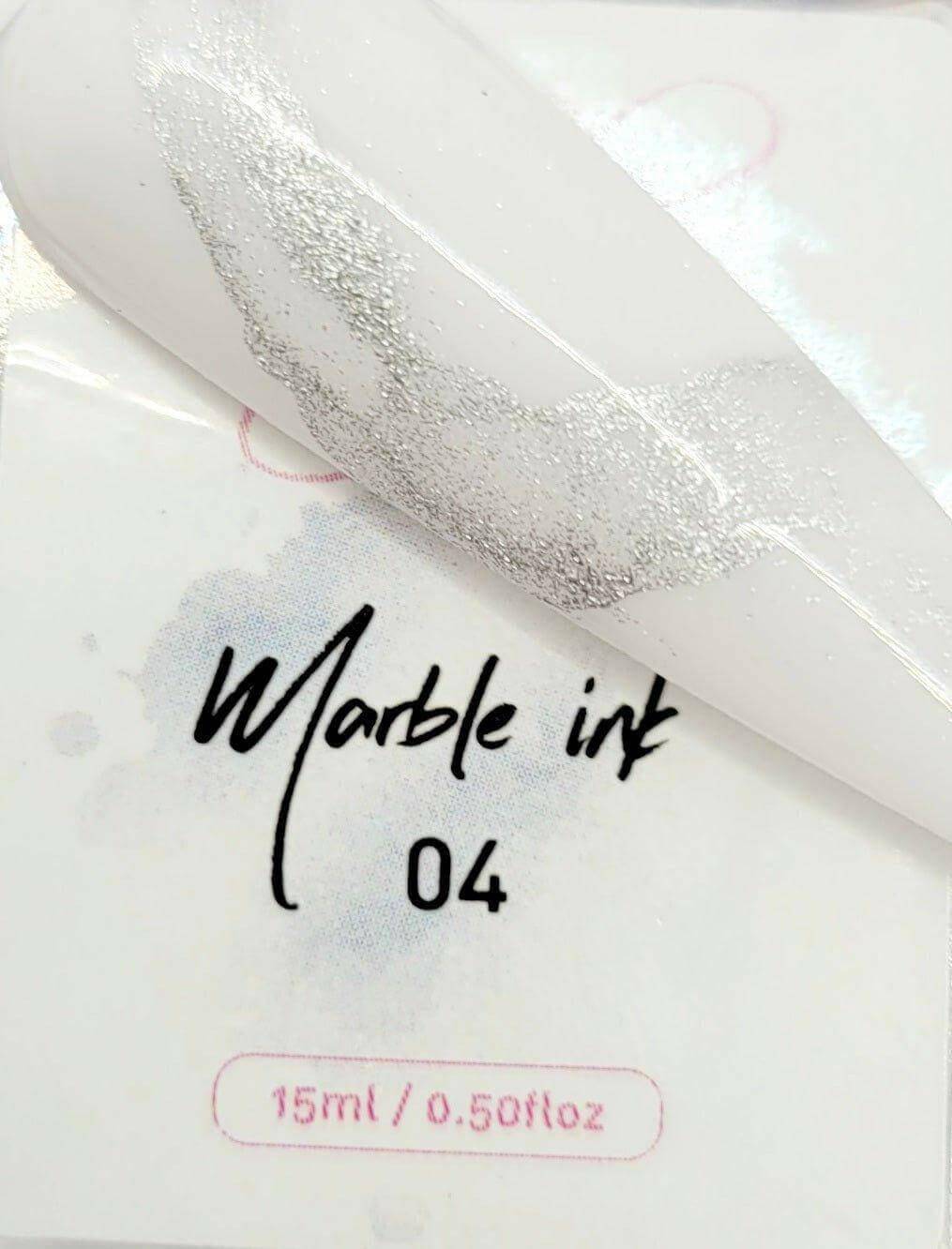 Metallic Marble Ink 4 by thePINKchair - thePINKchair.ca - Nail Art - thePINKchair nail studio