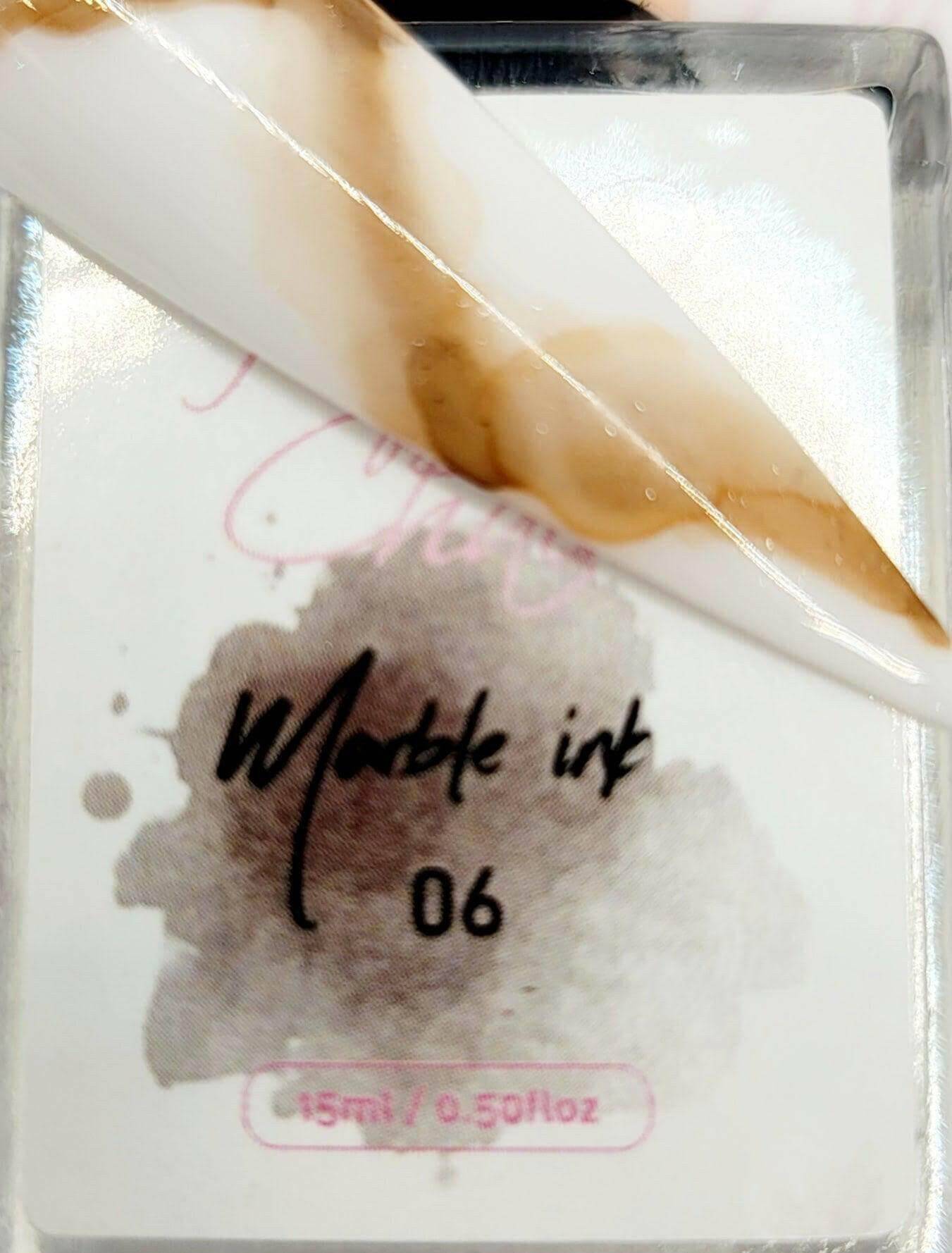 Metallic Marble Ink 6 by thePINKchair - thePINKchair.ca - Nail Art - thePINKchair nail studio