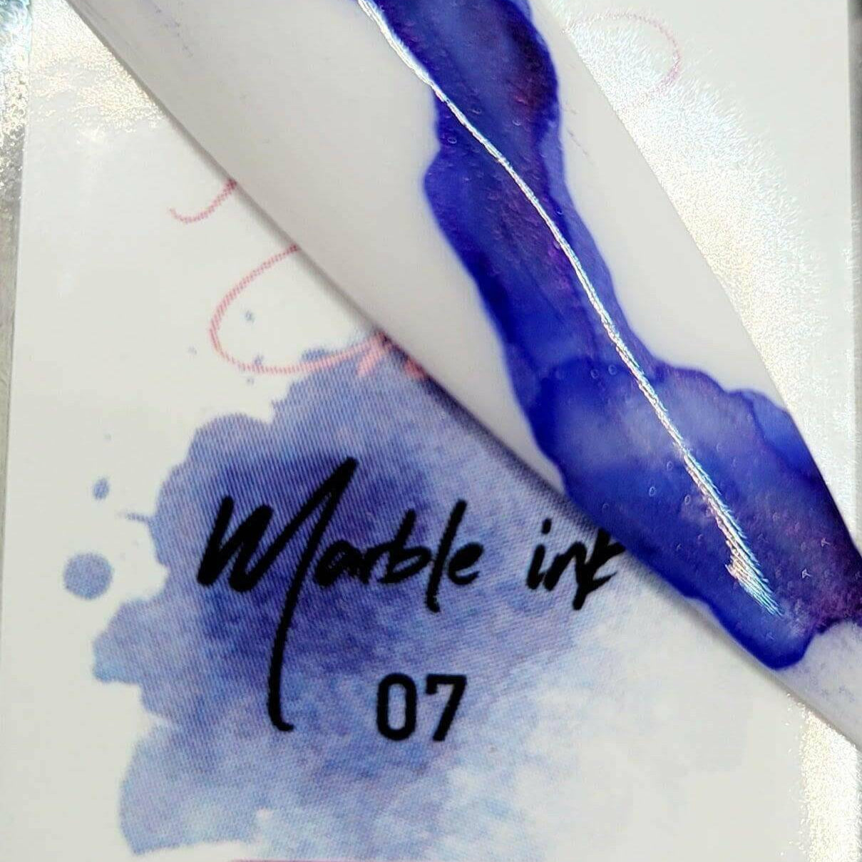 Metallic Marble Ink 7 by thePINKchair - thePINKchair.ca - Nail Art - thePINKchair nail studio