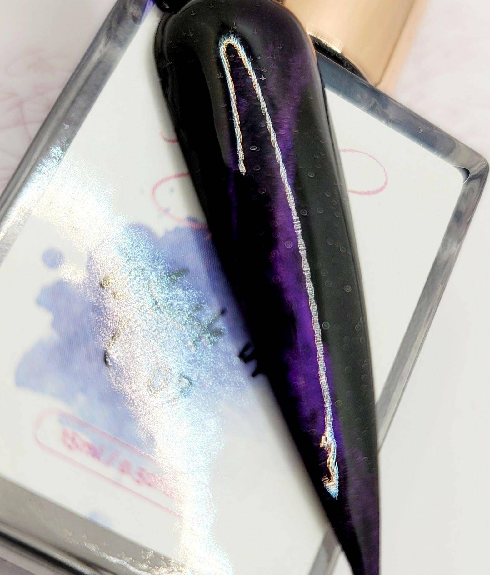 Metallic Marble Ink 7 by thePINKchair - thePINKchair.ca - Nail Art - thePINKchair nail studio