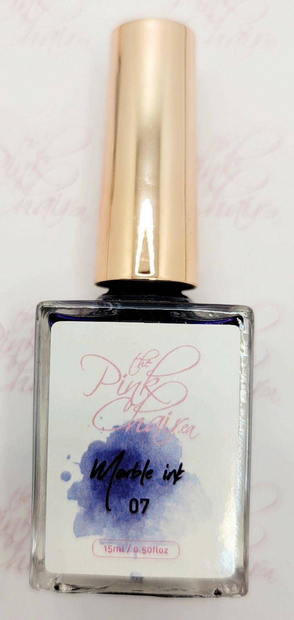 Metallic Marble Ink 7 by thePINKchair - thePINKchair.ca - Nail Art - thePINKchair nail studio