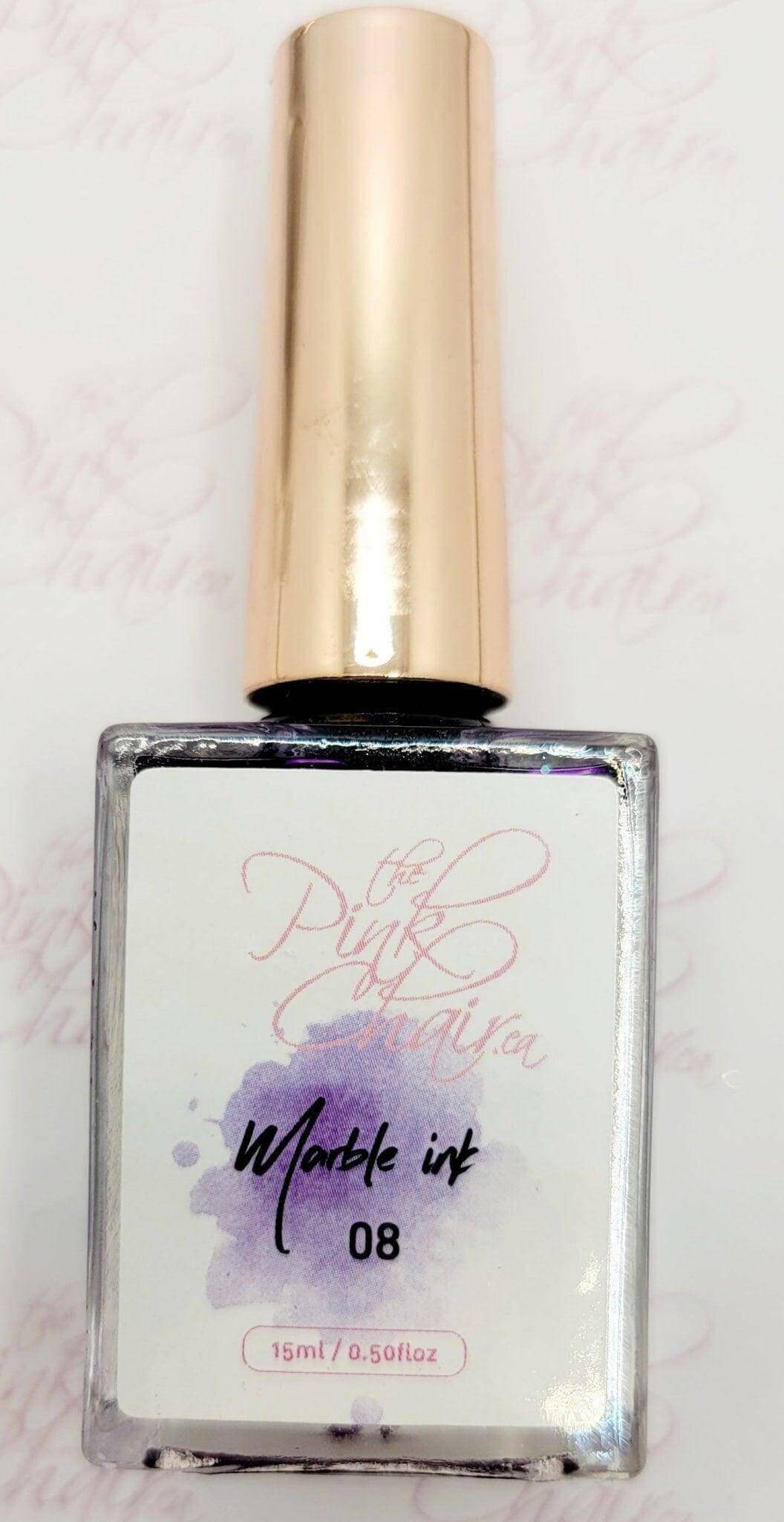 Metallic Marble Ink 8 by thePINKchair - thePINKchair.ca - Nail Art - thePINKchair nail studio