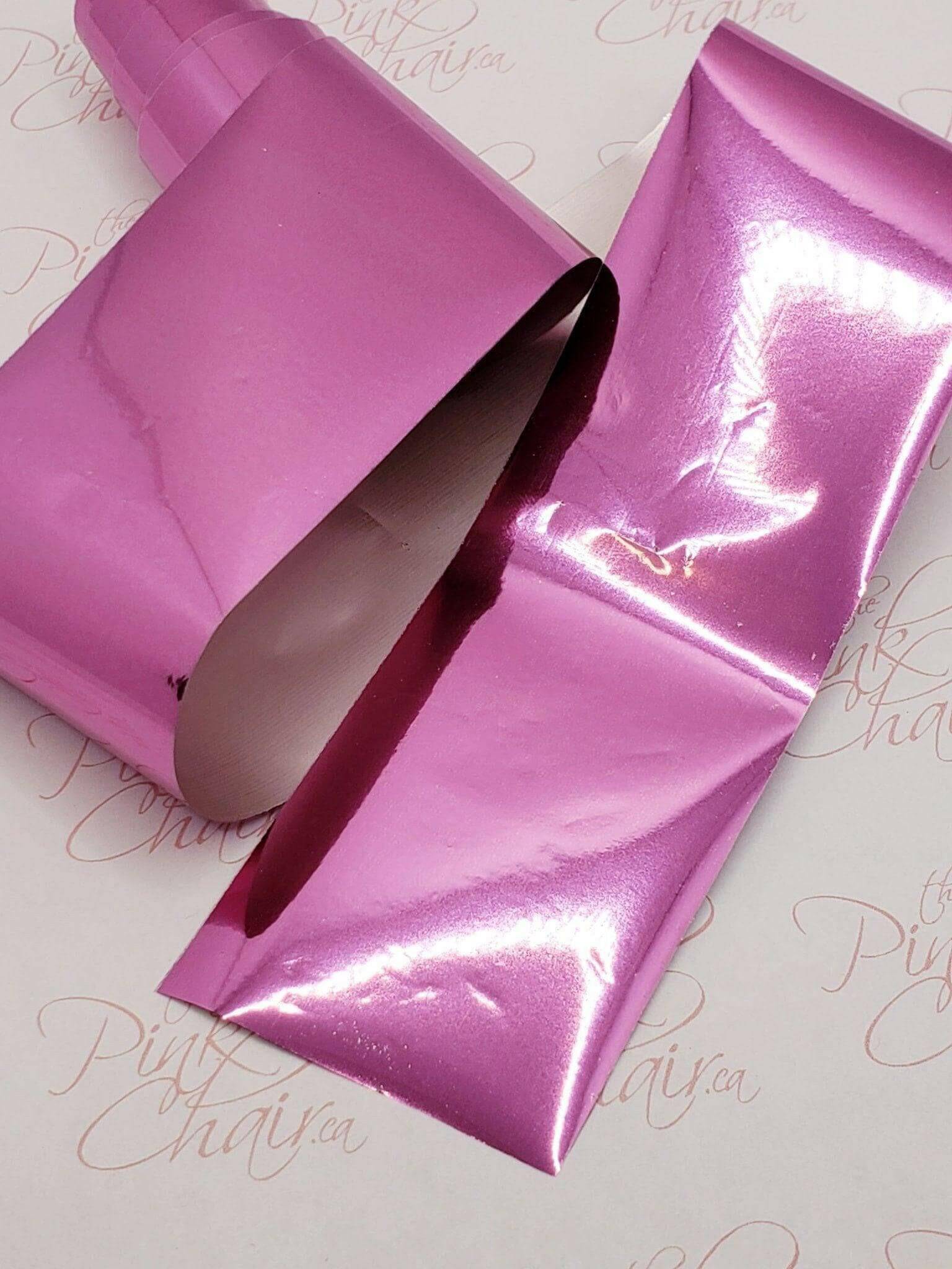 Metallic Panther Pink Transfer Foil - thePINKchair.ca - Nail Art - thePINKchair nail studio