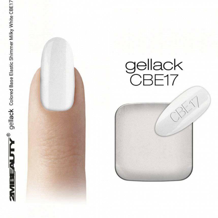 Milky White Shimmer Rubber Base CBE17 - thePINKchair.ca - Gel Polish - 2Mbeauty