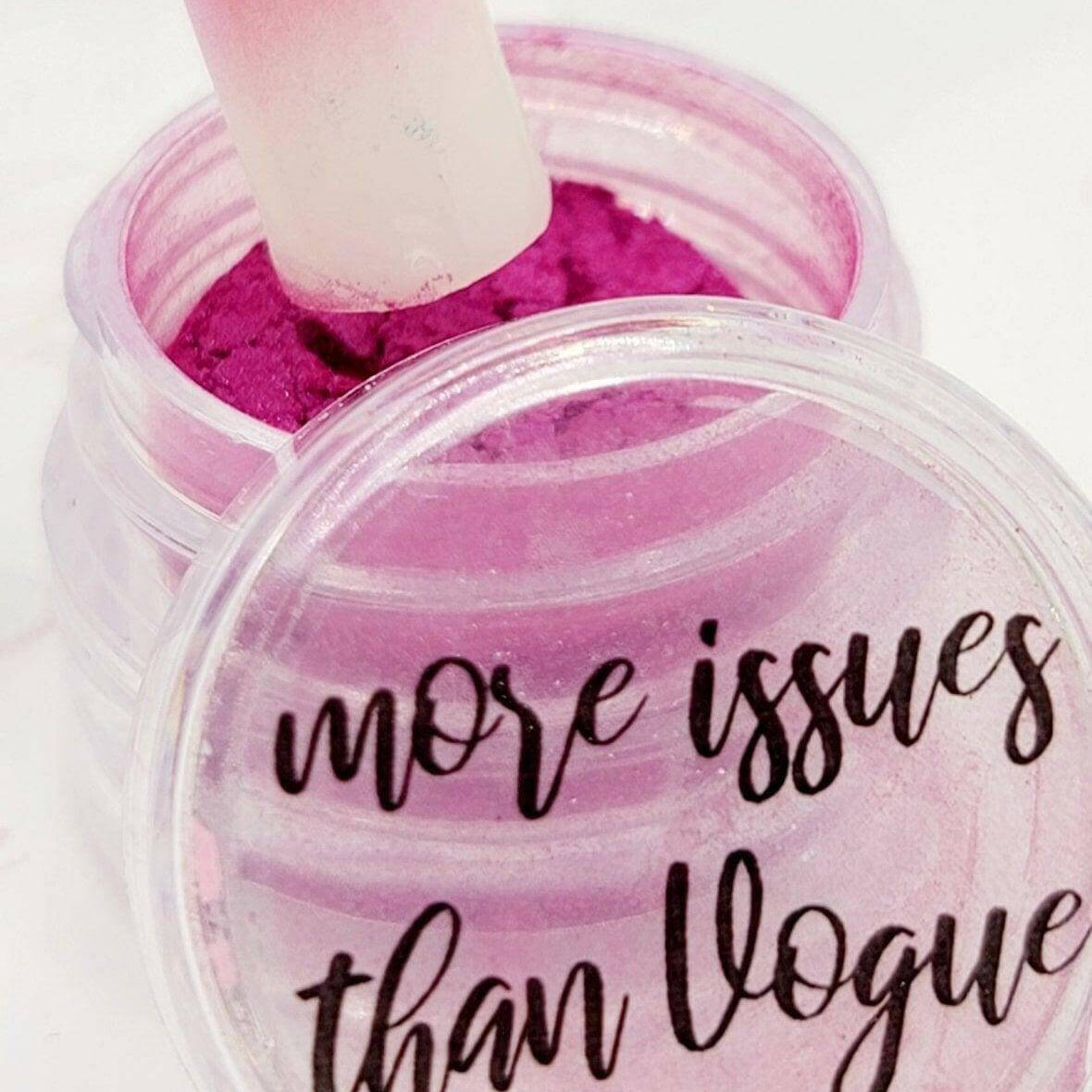 More Issues than Vogue, Pigment by thePINKchair - thePINKchair.ca - Nail Art - thePINKchair nail studio