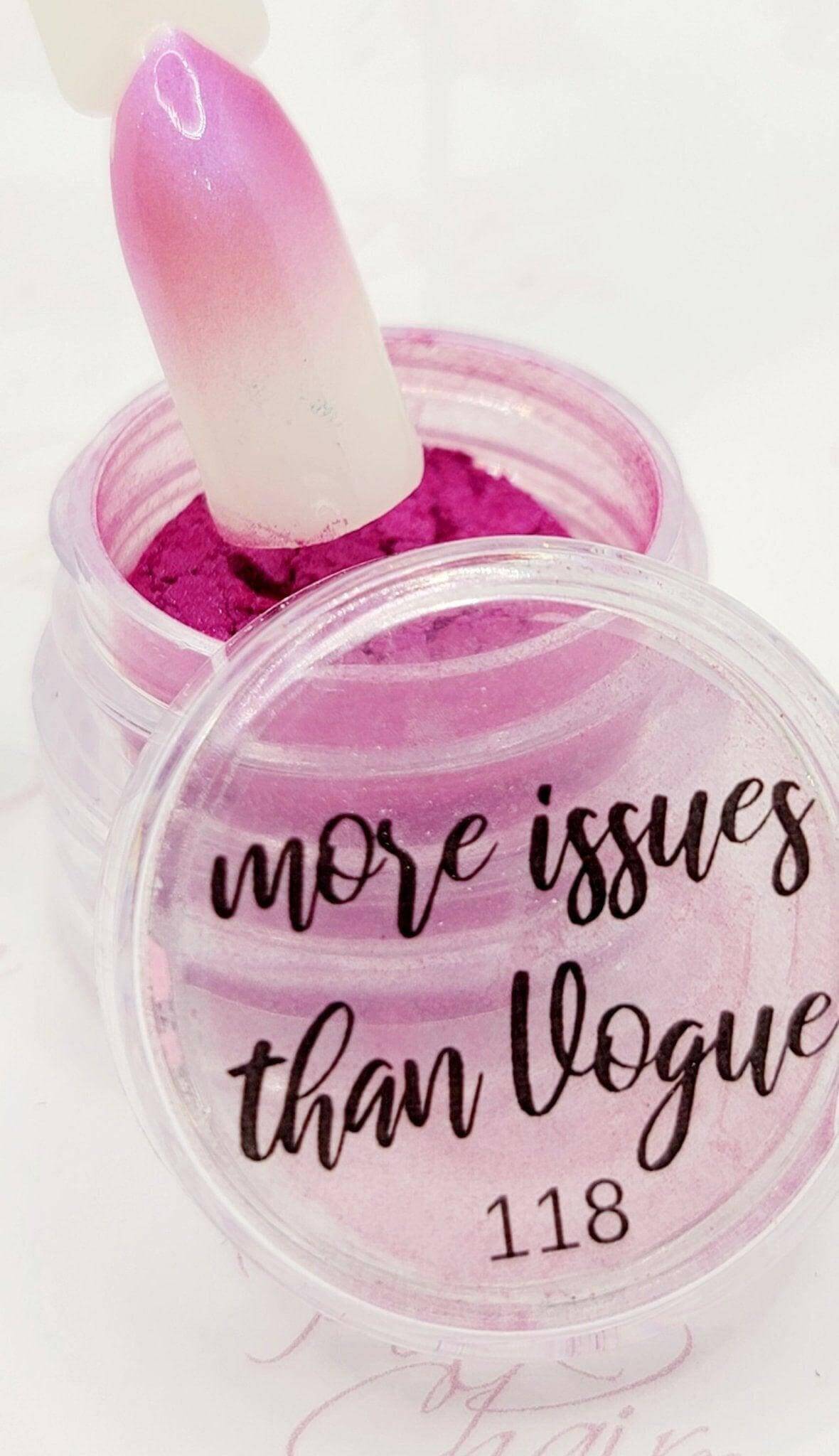 More Issues than Vogue, Pigment by thePINKchair - thePINKchair.ca - Nail Art - thePINKchair nail studio