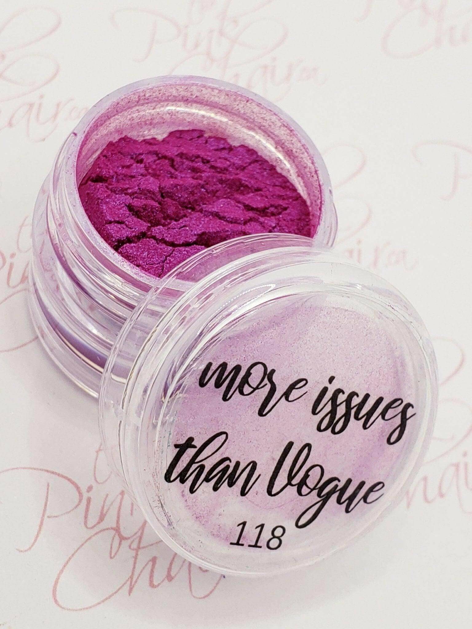 More Issues than Vogue, Pigment by thePINKchair - thePINKchair.ca - Nail Art - thePINKchair nail studio