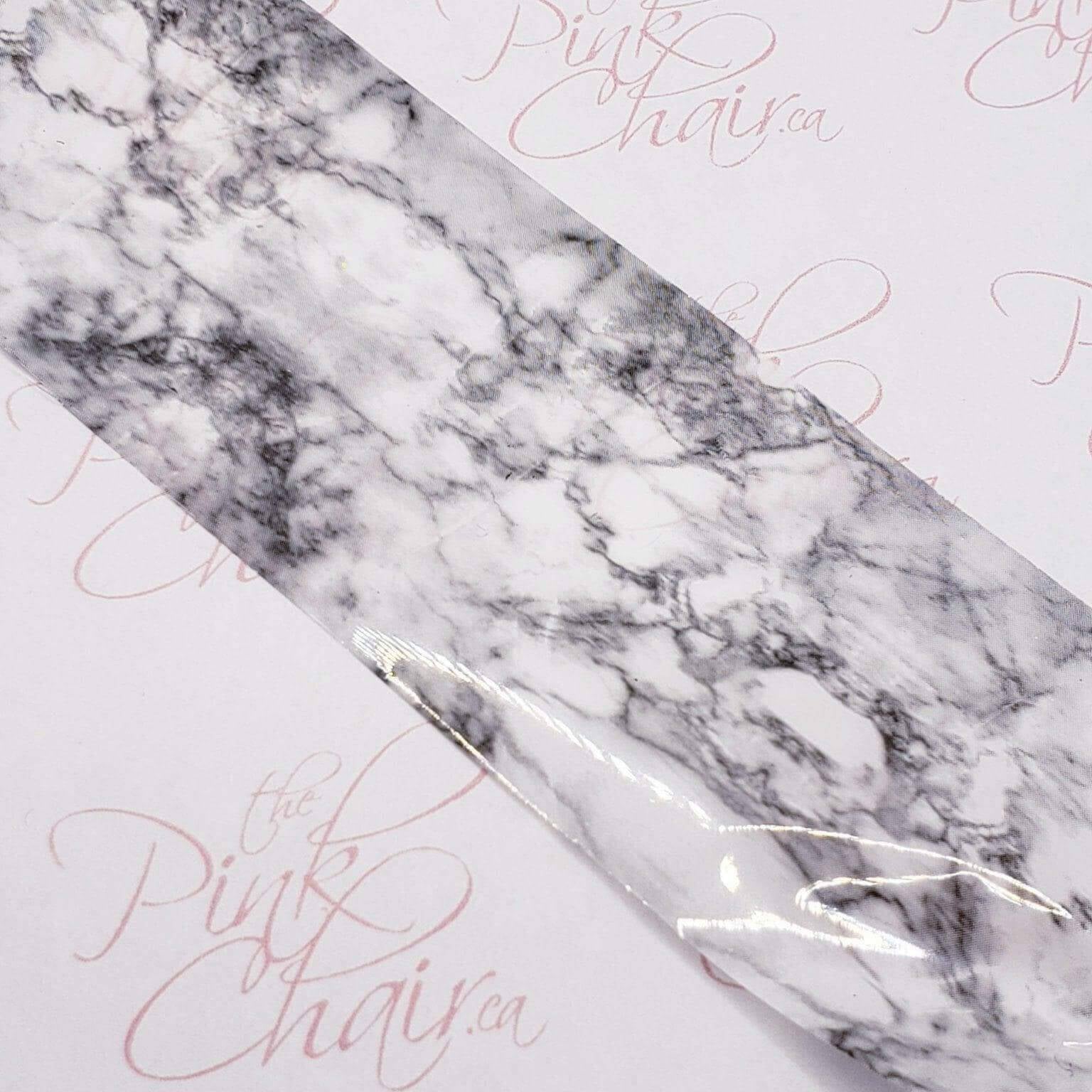 Mr. Slate - Transfer foil - thePINKchair.ca - Nail Art - thePINKchair nail studio