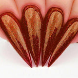 N457, Frosted Pomegranate Nail Polish by Kiara Sky - thePINKchair.ca - NAIL POLISH - Kiara Sky