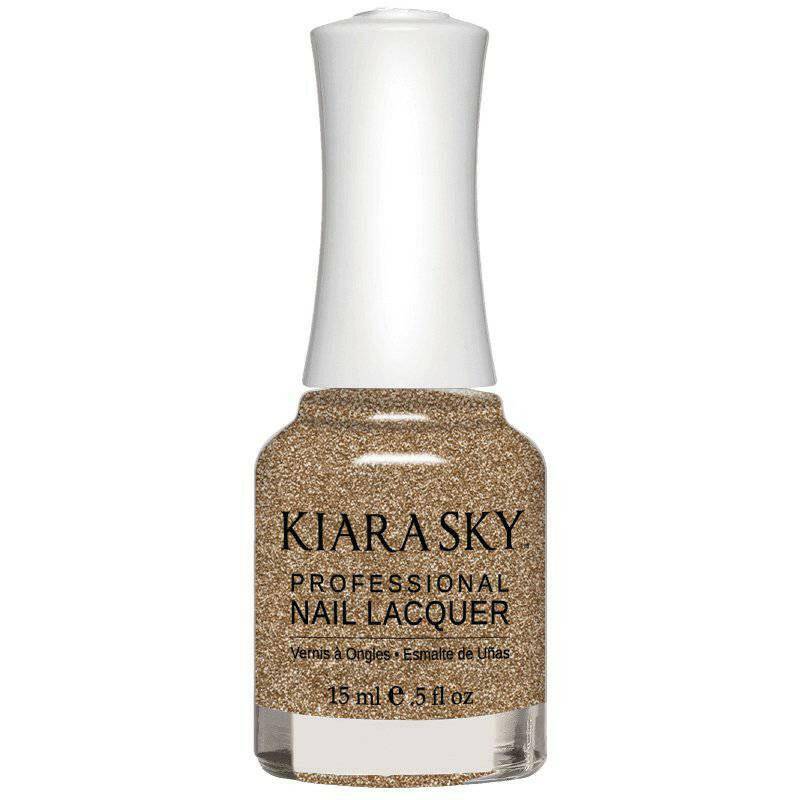 N5017, Dripping in Gold Nail Polish by Kiara Sky - thePINKchair.ca - NAIL POLISH - Kiara Sky