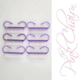 Nail Dust Brush (6pcs/PURPLE) by thePINKchair