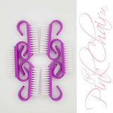 Nail Dust Brush (6pcs/NEON PURPLE) by thePINKchair - thePINKchair.ca - Brushes - thePINKchair nail studio